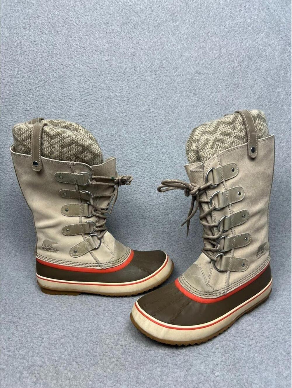 Sorel Joan of Arctic Knit Winter Boots 10 Waterproof Outdoor Snow Insulated Hike